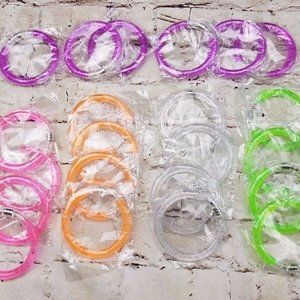 Bundle 21 LED Bangles Light Up Acrylic Bracelet Fun Gift Halloween Party Favors